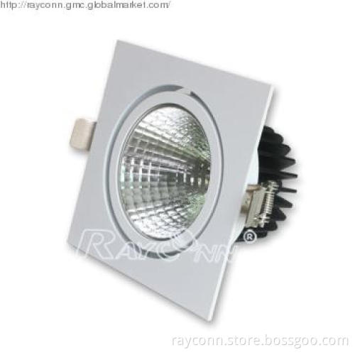 LED ceiling light square, cob led down light, High CRI Ra83 (WD)